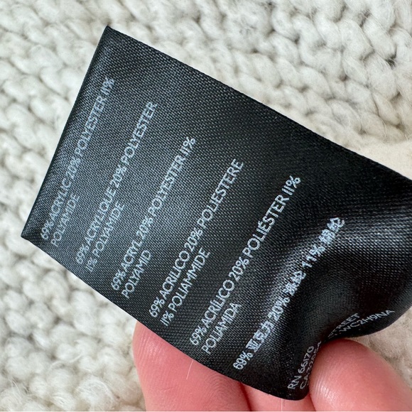 Urban outfitters cream cardigan chunky knit open front XS - Picture 4 of 9